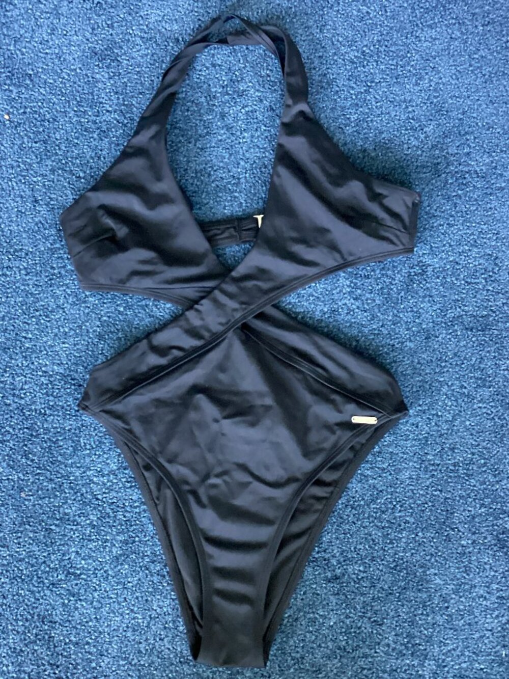 Black Free Society Cut-out Bathing Suit – Small